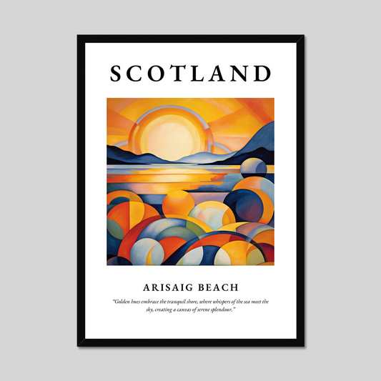 Poster of Arisaig Beach, Scotland.