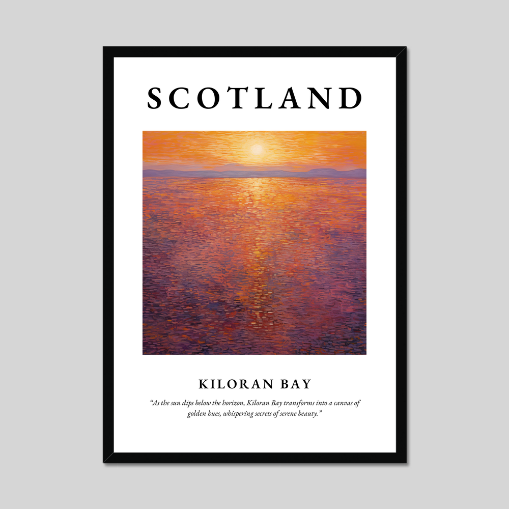 Poster of Kiloran Bay, Scotland.