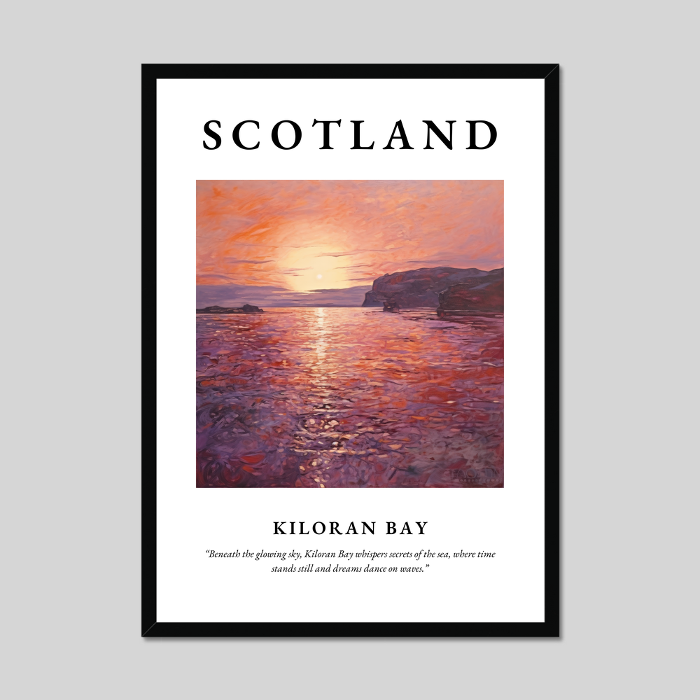 Poster of Kiloran Bay, Scotland.