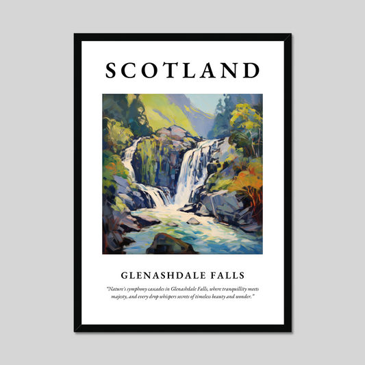 Poster of Glenashdale Falls, Scotland.