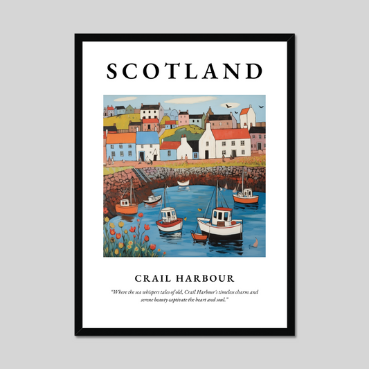 Poster of Crail Harbour, Scotland.