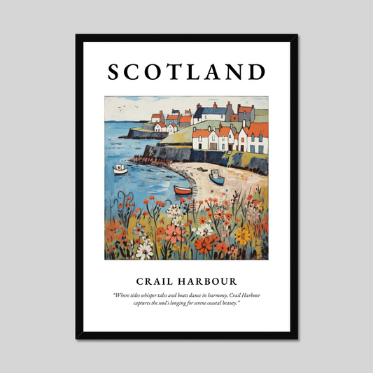 Poster of Crail Harbour, Scotland.