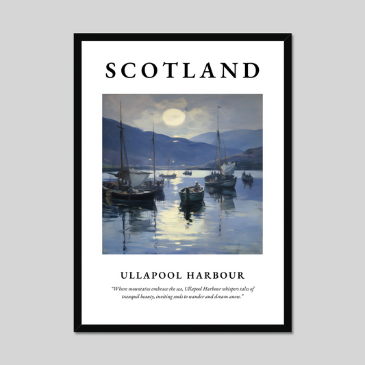 Poster of Ullapool Harbour, Scotland.