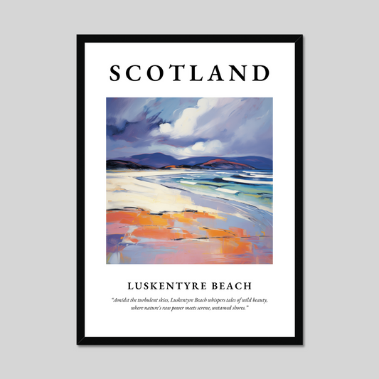 Poster of Luskentyre Beach, Scotland.