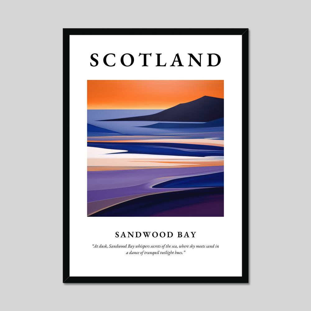 Poster of Sandwood Bay, Scotland.