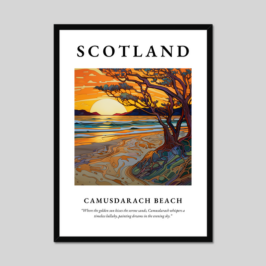 Poster of Camusdarach Beach, Scotland.