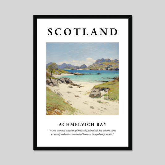 Poster of Achmelvich Bay, Scotland.