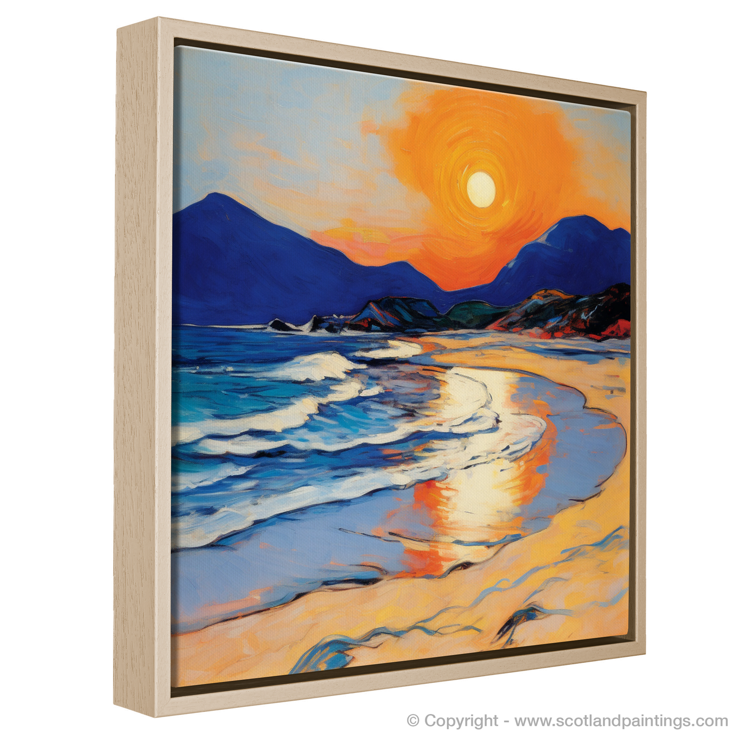 Scarista Beach at Dusk: A Fauvist Embrace