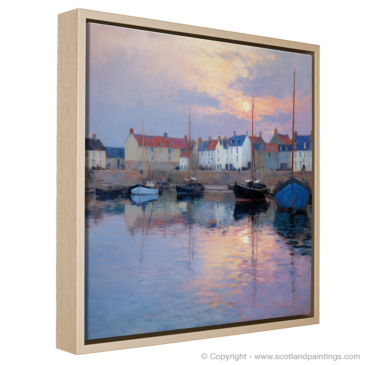 Dusk at Pittenweem Harbour: An Impressionistic Ode to Scottish Serenity