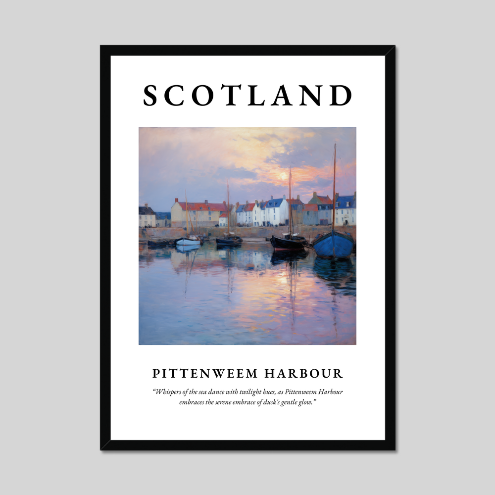 Poster of Pittenweem Harbour, Scotland.