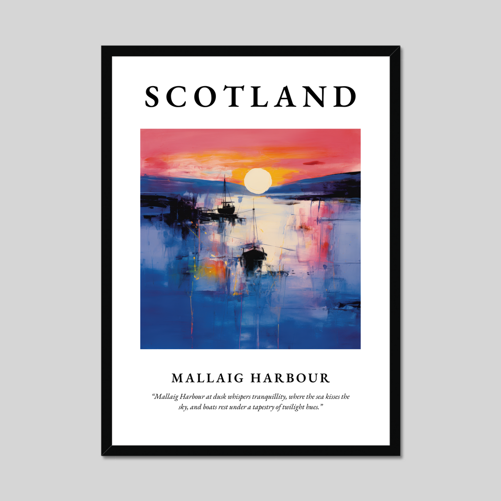 Poster of Mallaig Harbour, Scotland.