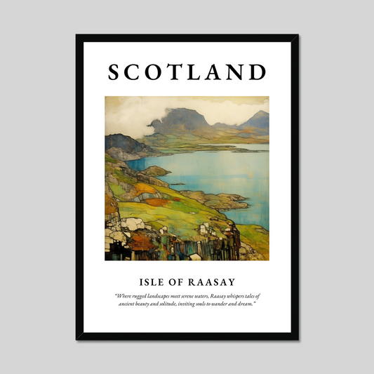 Poster of Isle of Raasay, Scotland.