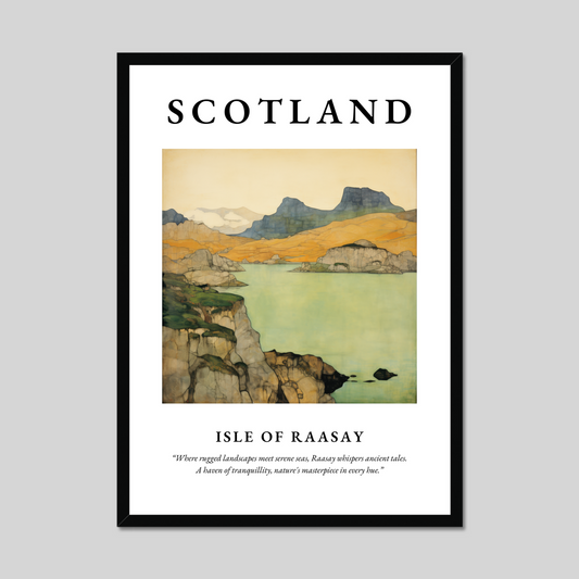 Poster of Isle of Raasay, Scotland.