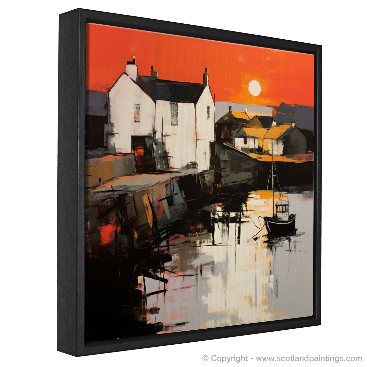 Crail Harbour Sunset Abstraction