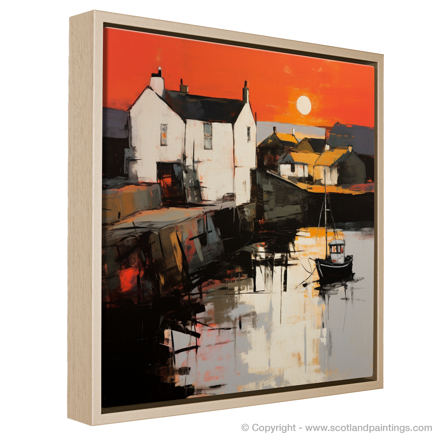 Crail Harbour Sunset Abstraction