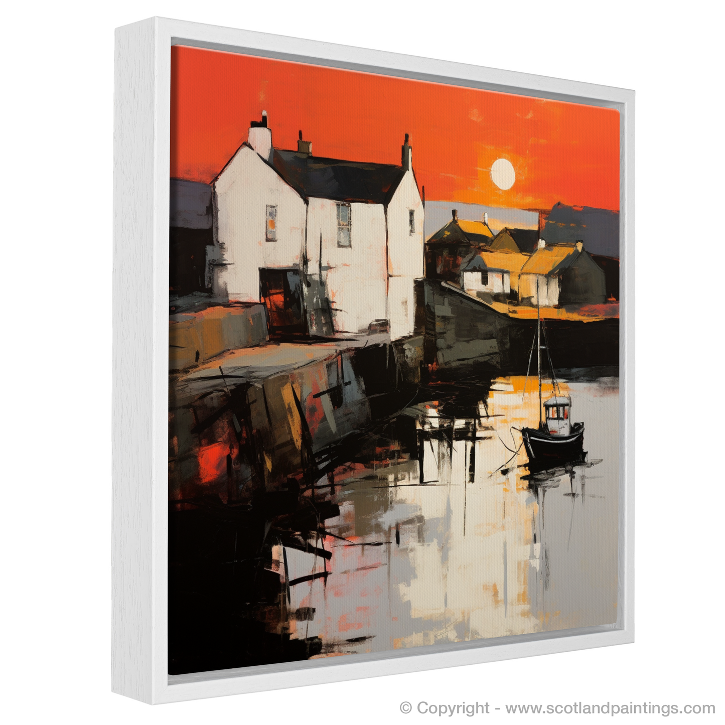 Crail Harbour Sunset Abstraction