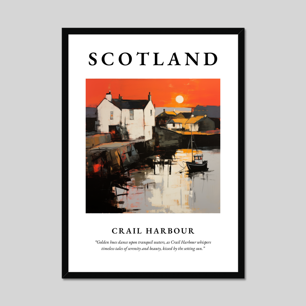 Poster of Crail Harbour, Scotland.