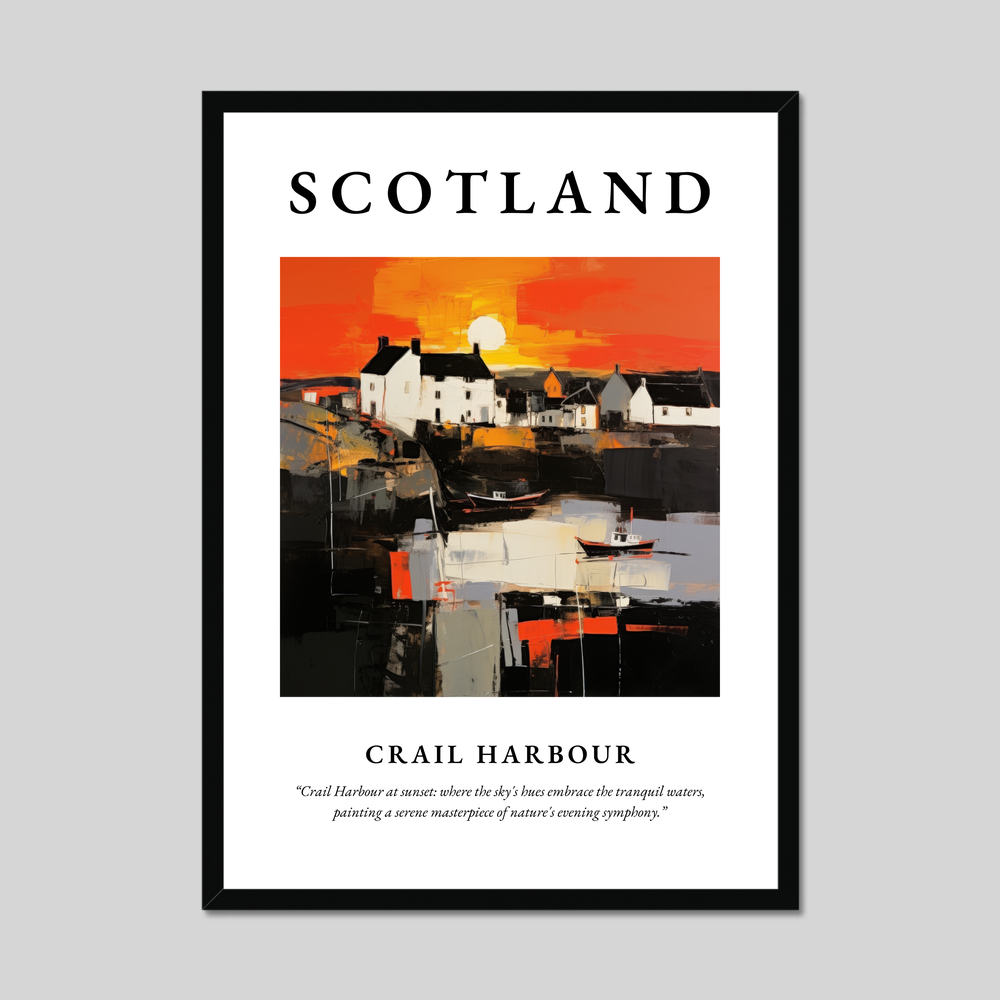 Poster of Crail Harbour, Scotland.