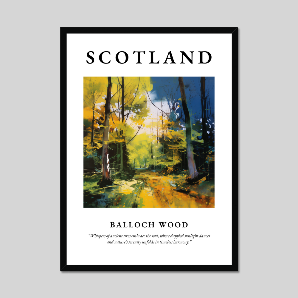 Poster of Balloch Wood, Scotland.