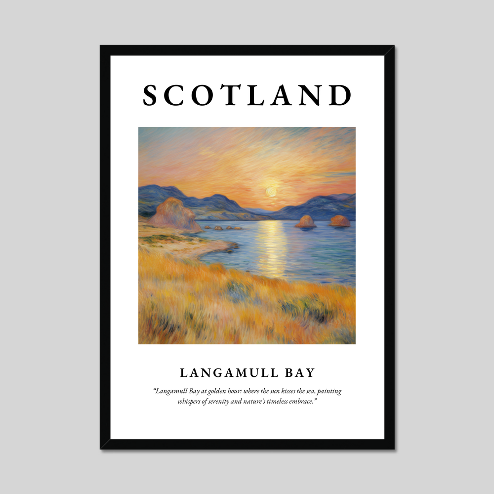 Poster of Langamull Bay, Scotland.