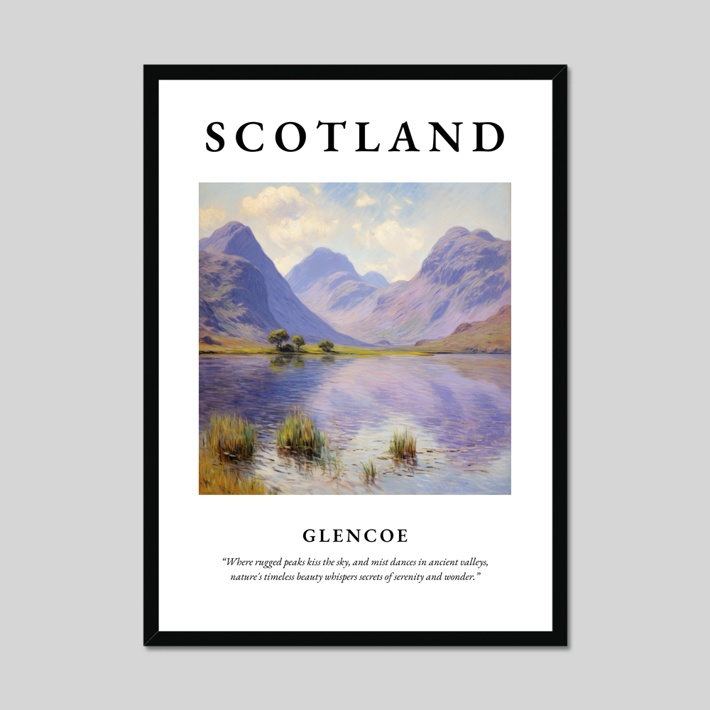 Poster of Glencoe, Scotland.