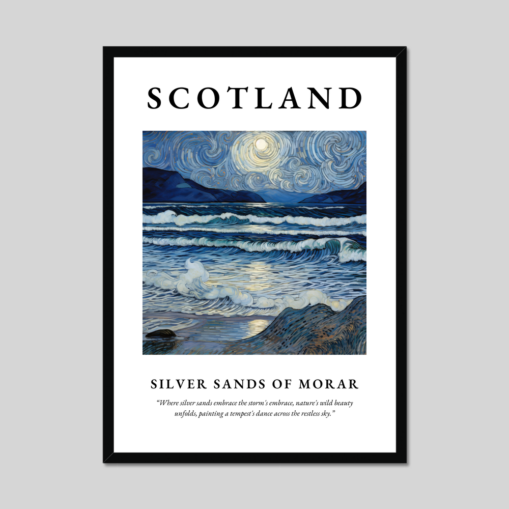 Poster of Silver Sands of Morar, Scotland.