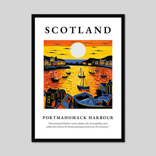 Poster of Portmahomack Harbour, Scotland.