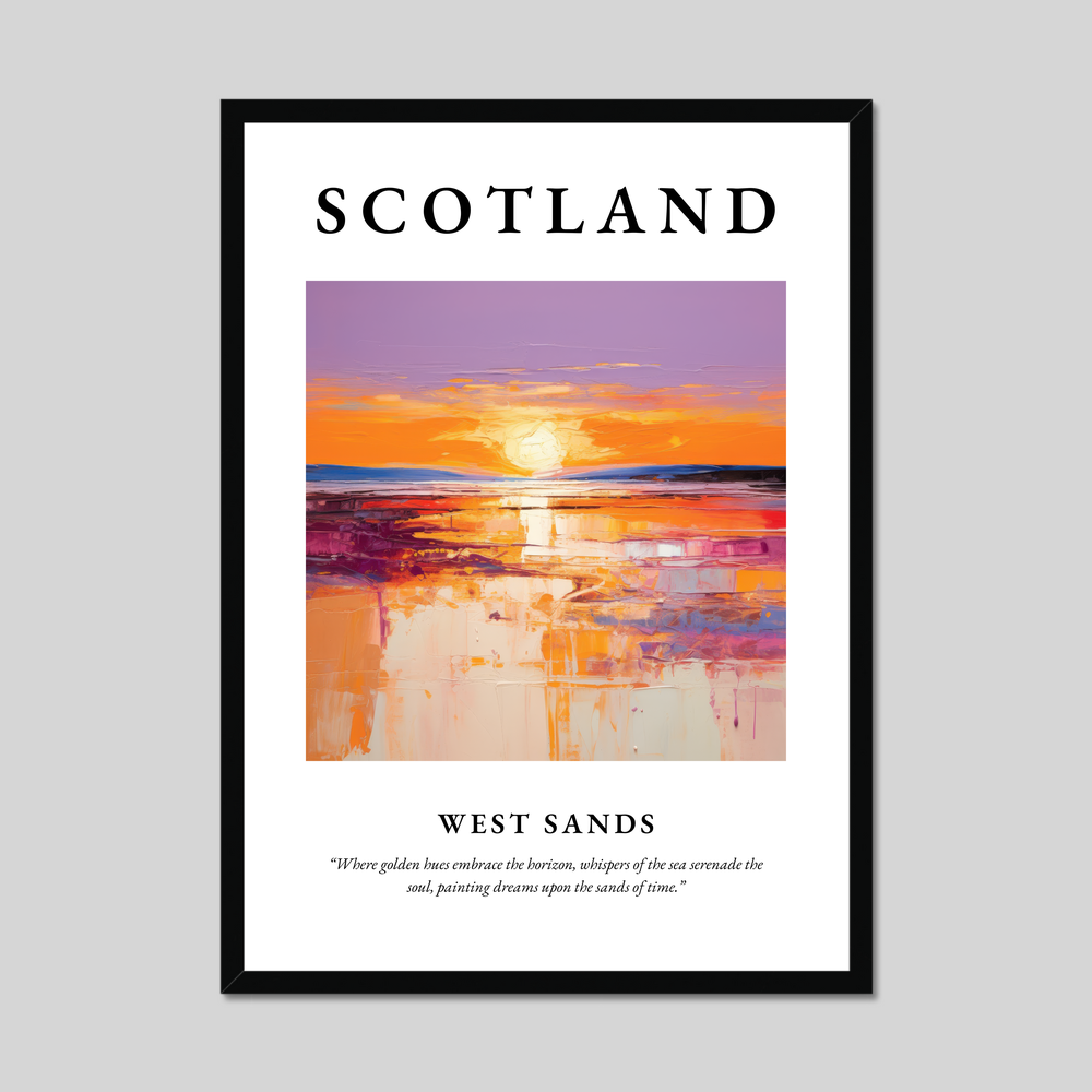 Poster of West Sands, Scotland.