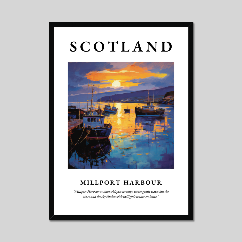 Poster of Millport Harbour, Scotland.