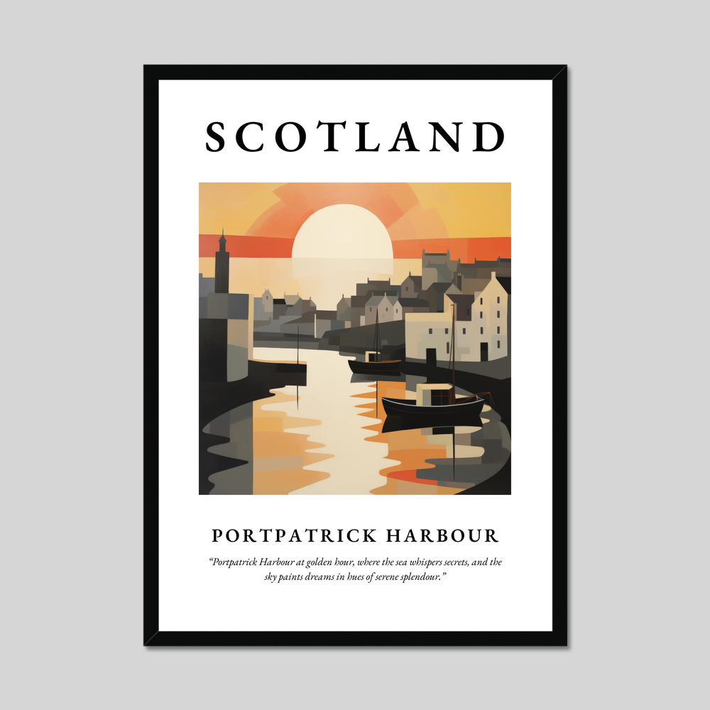 Poster of Portpatrick Harbour, Scotland.