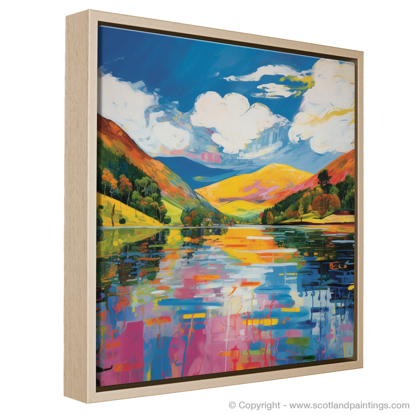 Vibrant Loch Earn: A Pop Art Rendition