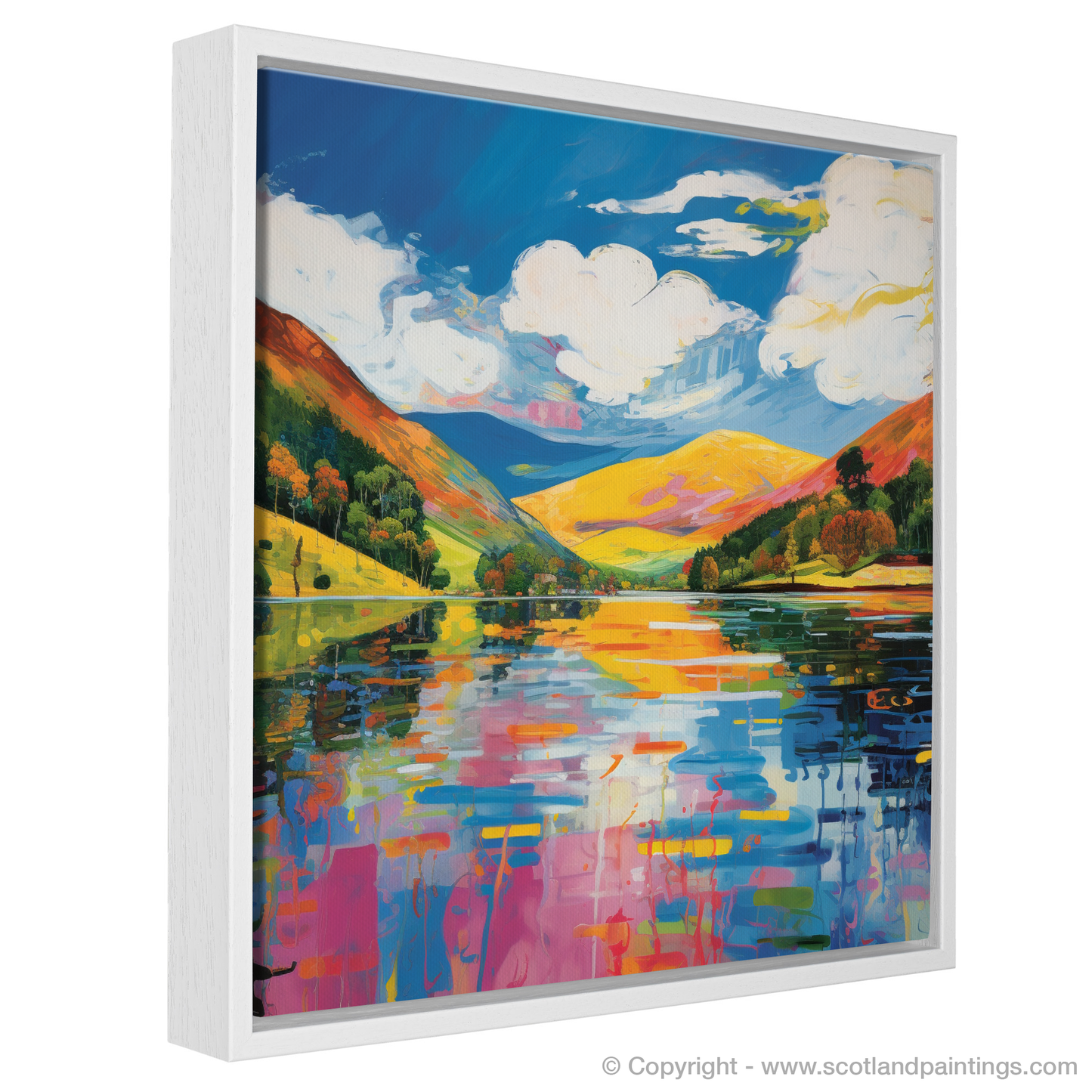 Vibrant Loch Earn: A Pop Art Rendition