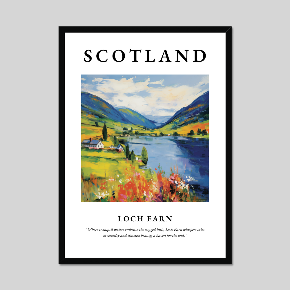 Poster of Loch Earn, Scotland.