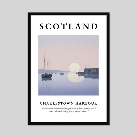 Poster of Charlestown Harbour, Scotland.