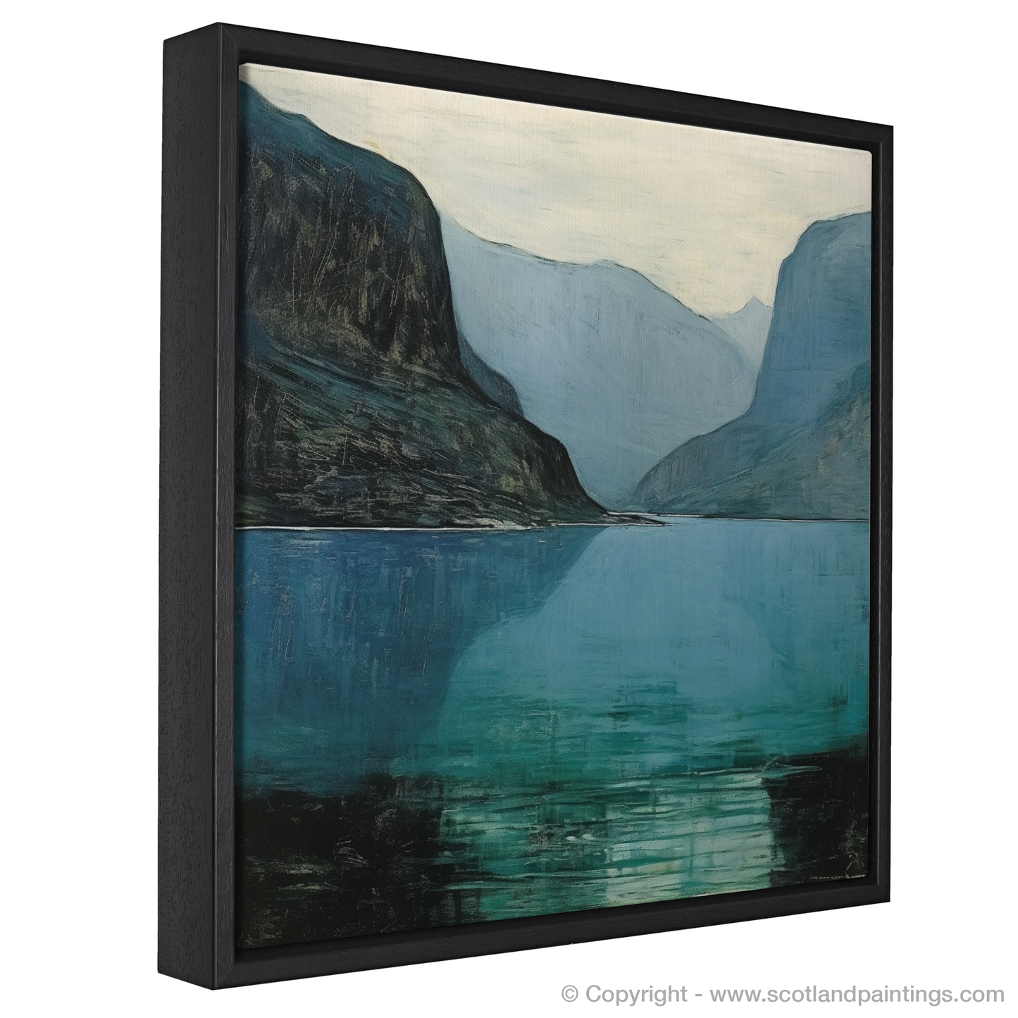 Tranquil Waters of Loch Maree: A Naive Art Tribute