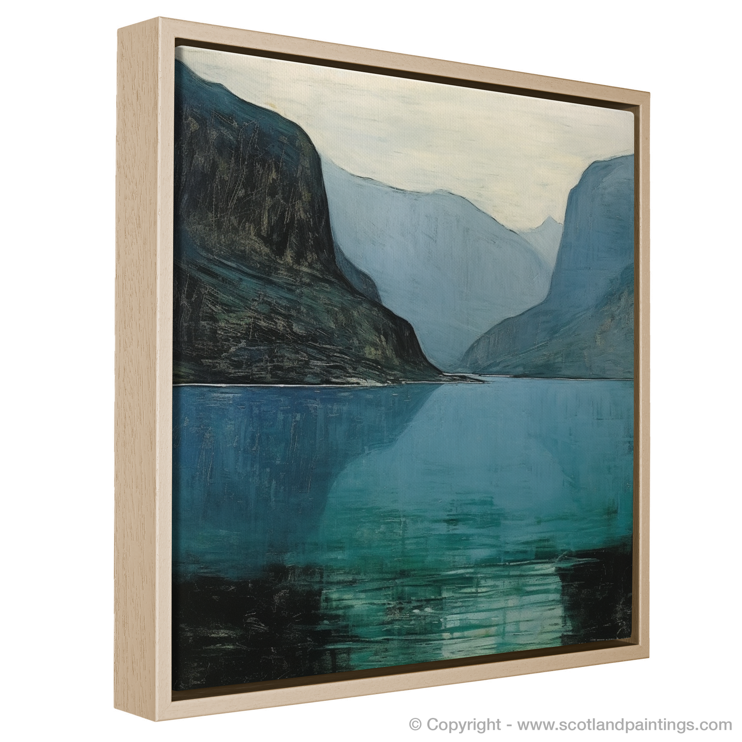 Tranquil Waters of Loch Maree: A Naive Art Tribute