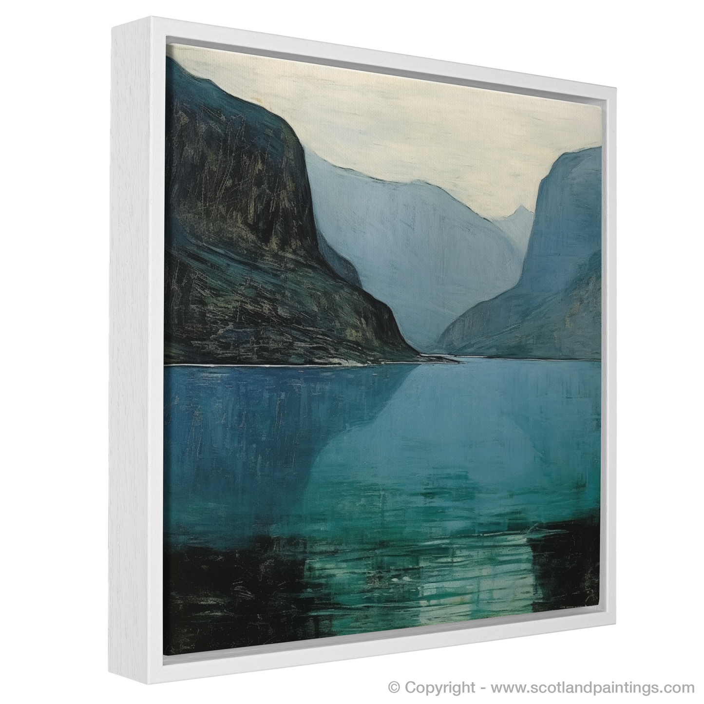 Tranquil Waters of Loch Maree: A Naive Art Tribute