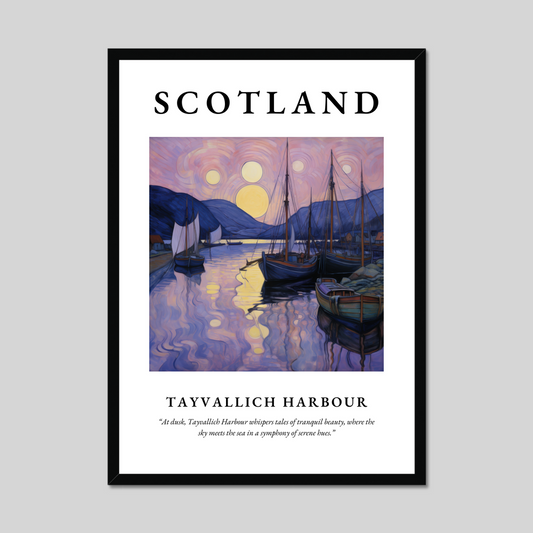 Poster of Tayvallich Harbour, Scotland.