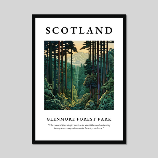 Poster of Glenmore Forest Park, Scotland.