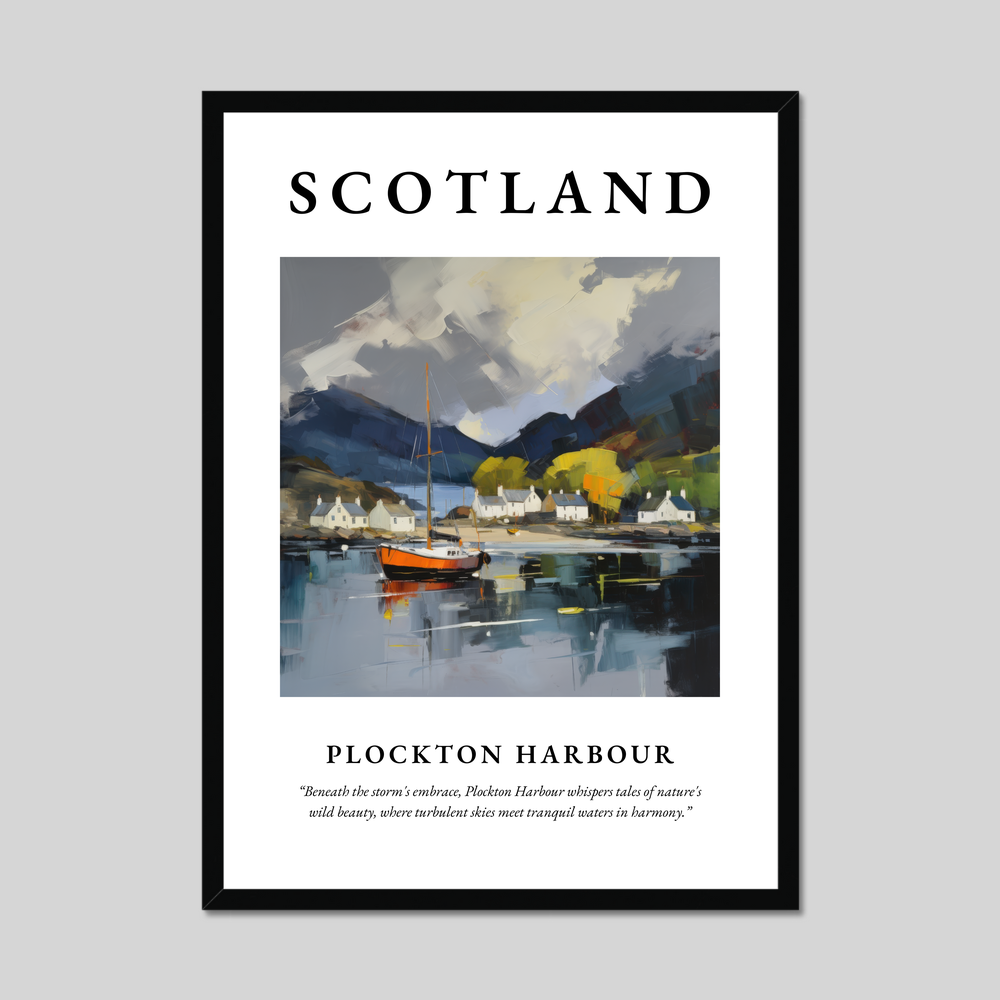 Poster of Plockton Harbour, Scotland.