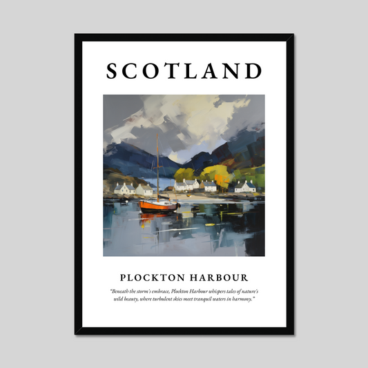 Poster of Plockton Harbour, Scotland.