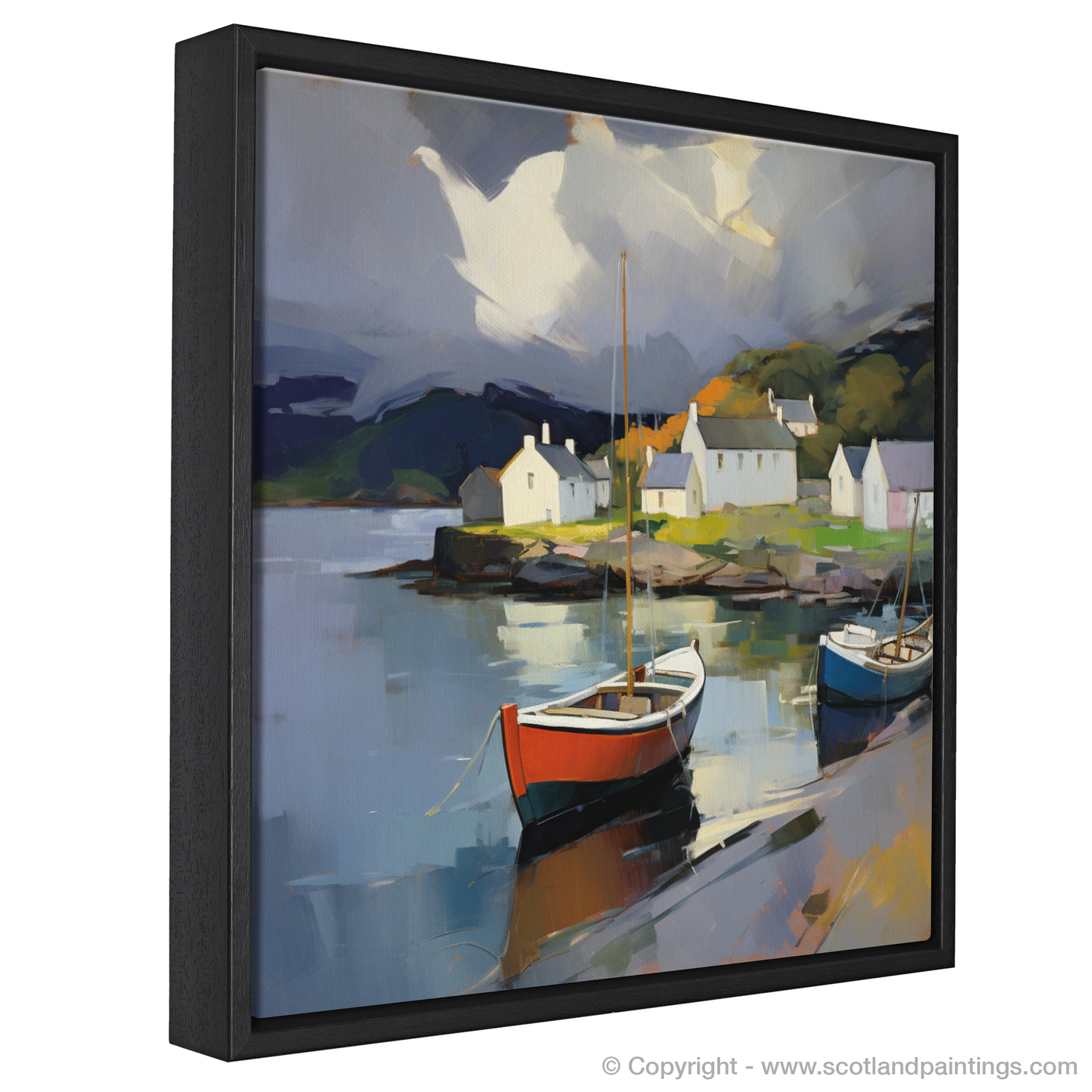 Storm Over Plockton Harbour: A Contemporary Scottish Seascape