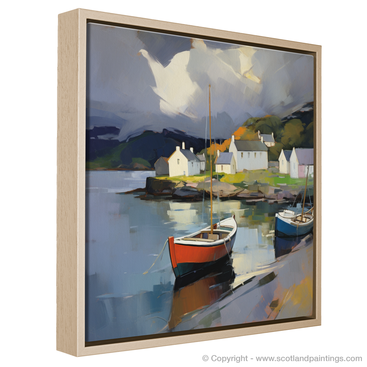 Storm Over Plockton Harbour: A Contemporary Scottish Seascape