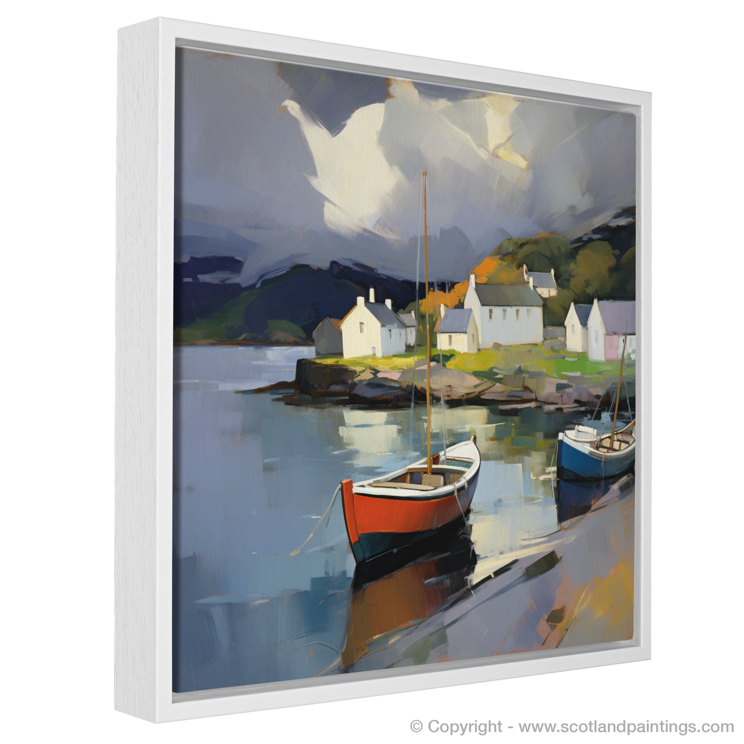 Storm Over Plockton Harbour: A Contemporary Scottish Seascape