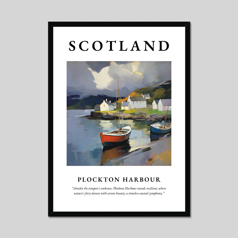 Poster of Plockton Harbour, Scotland.