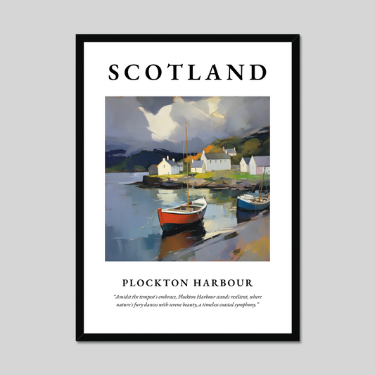 Poster of Plockton Harbour, Scotland.