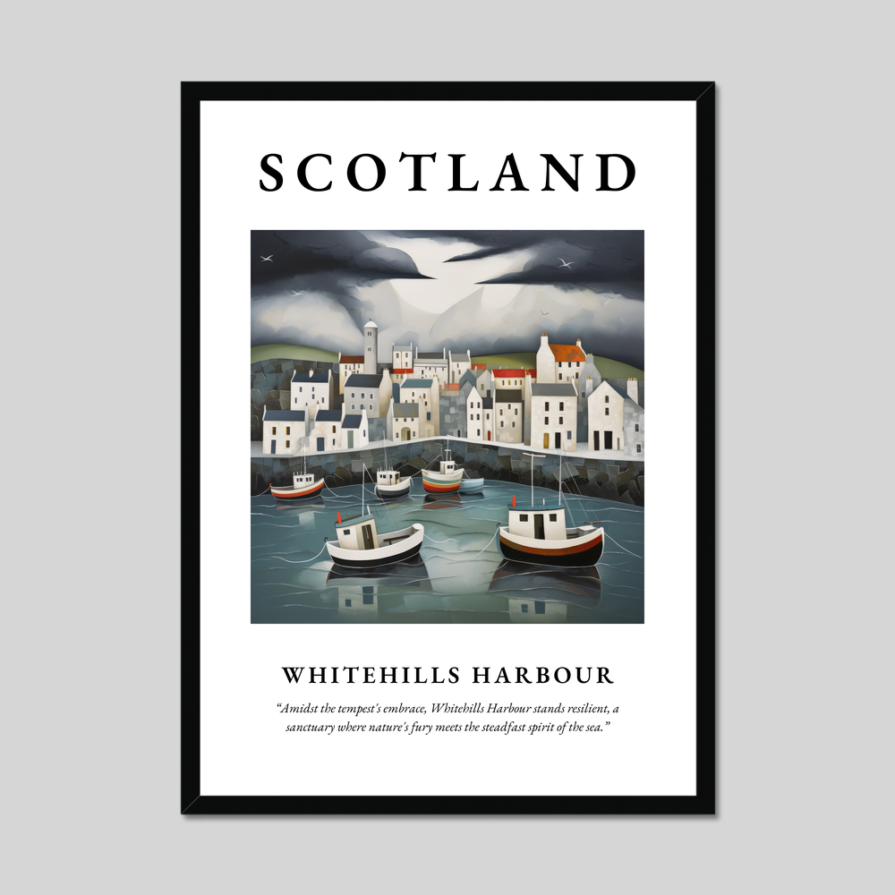 Poster of Whitehills Harbour, Scotland.