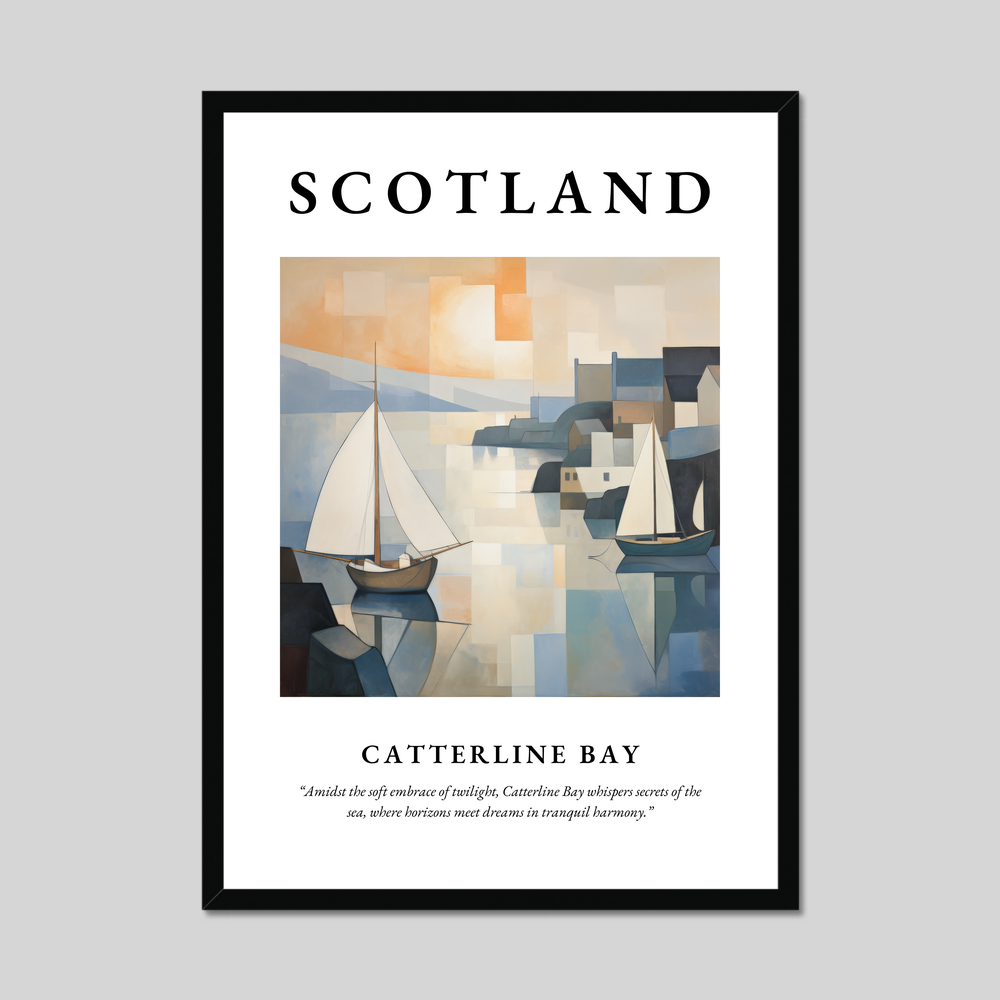 Poster of Catterline Bay, Scotland.