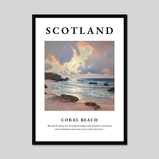 Poster of Coral Beach, Scotland.