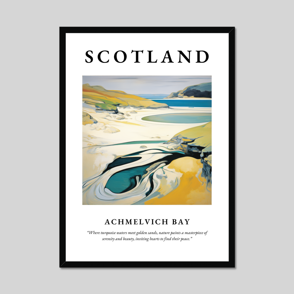 Poster of Achmelvich Bay, Scotland.